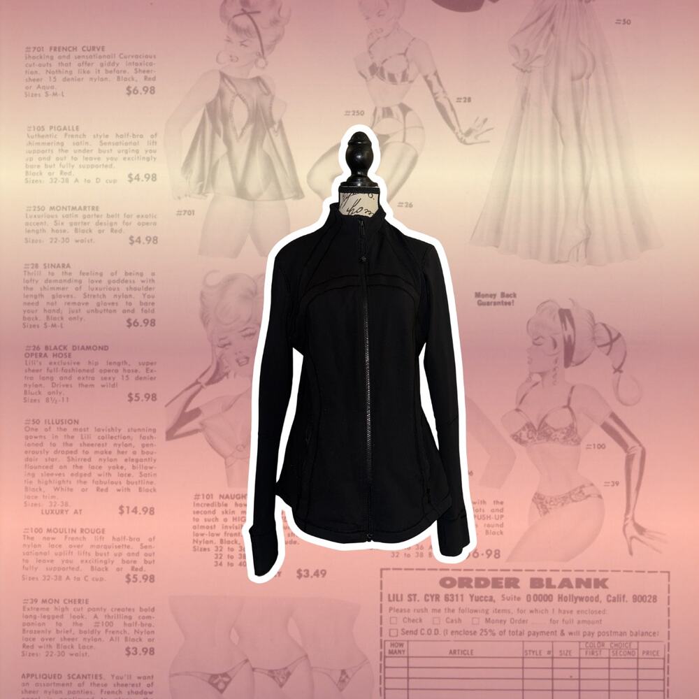 Lululemon Black Zip-Up Slim Fit Jacket